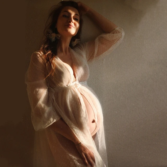 Kari Maternity Photography Props Long Dress 2