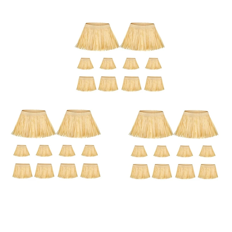 30 Pieces Scarecrow Straw Kit Paper Scarecrow Costume Accessories Neck