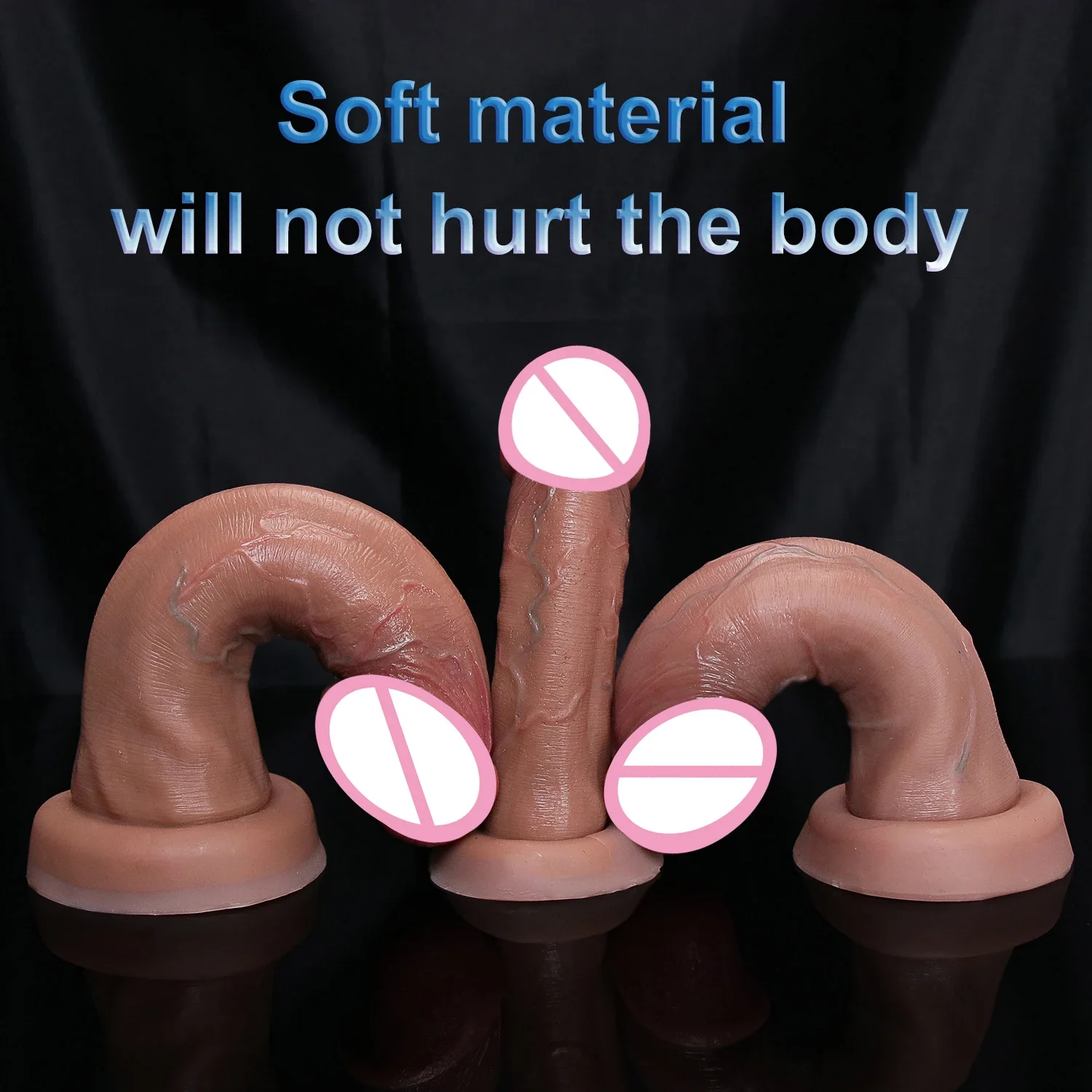 Sex Toys Soft Flesh Real Veins Dildo Anal Plug For Women Medical Silicone Gay Vaginal Masturbators