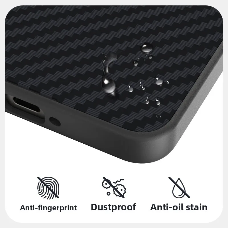 Premium Magnetic Lens Large Hole Anti-Fall Phone Cover with Wireless Charging Capability