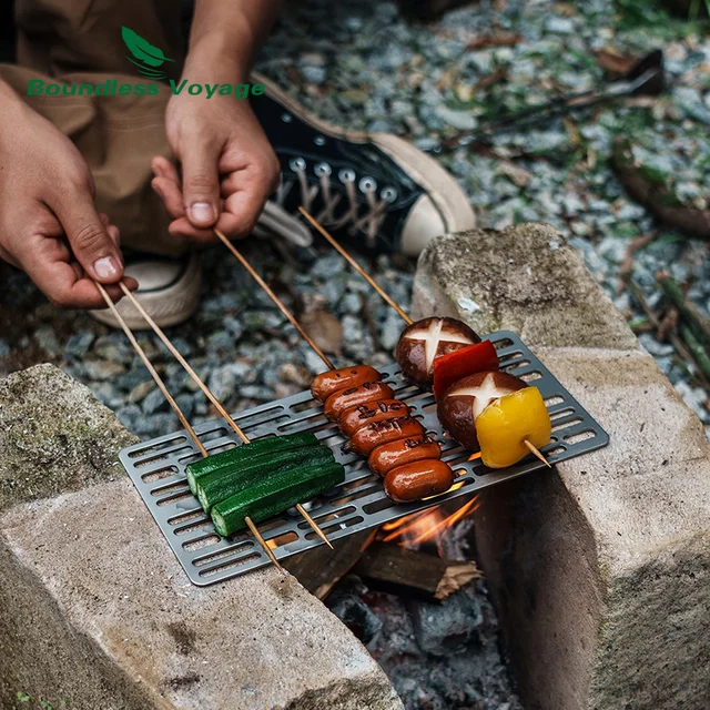 Titanium Outdoor Camping BBQ Grill 5