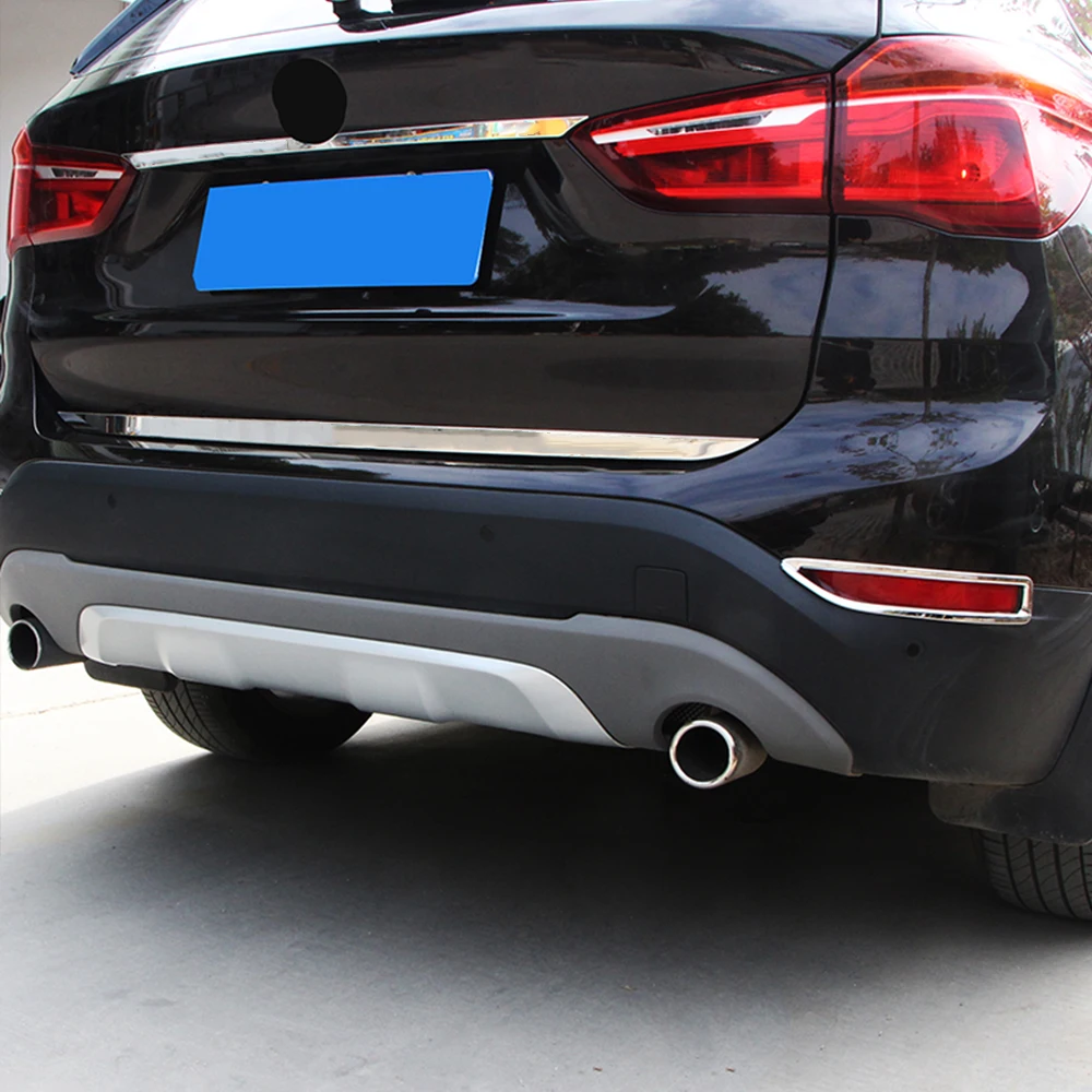 Фото CARMANGO для BMW X1 F48 2016-2019 автомобильные аксессуары, сборка заднего бампера, сменная рама, выхлопная труба, комплекты запчастей для кузова №3