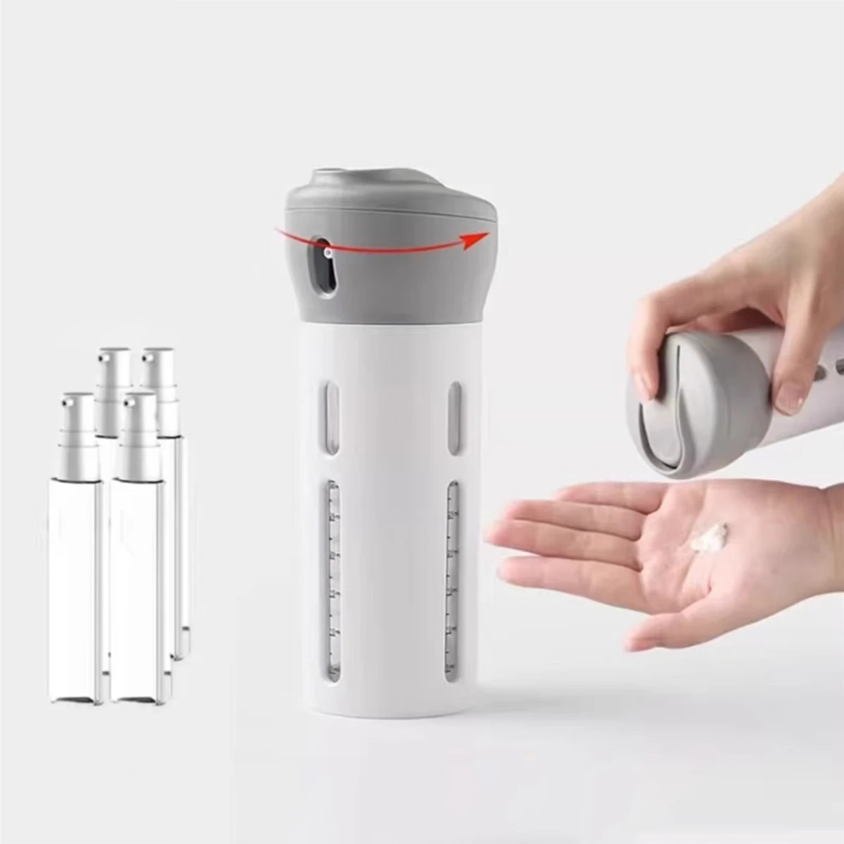 Refillable Plastic Bottles Travel Bottles Set 4 In 1 Portable For Cosmetics Lotion Perfume