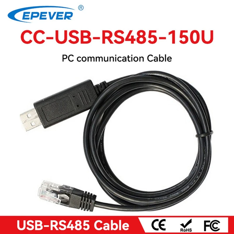 Epever-usb Cabo de Comunicação para Epever Tracer Cabo Controlador Solar Cc-usb-rs485150u Usb para pc Rs485 an bn cn Triron Series