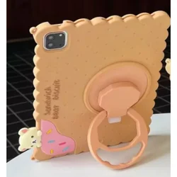 Biscuit Bear Kids Case with 360° Rotating Stand - iPad mini 1 2 3 (Brown No Strap)