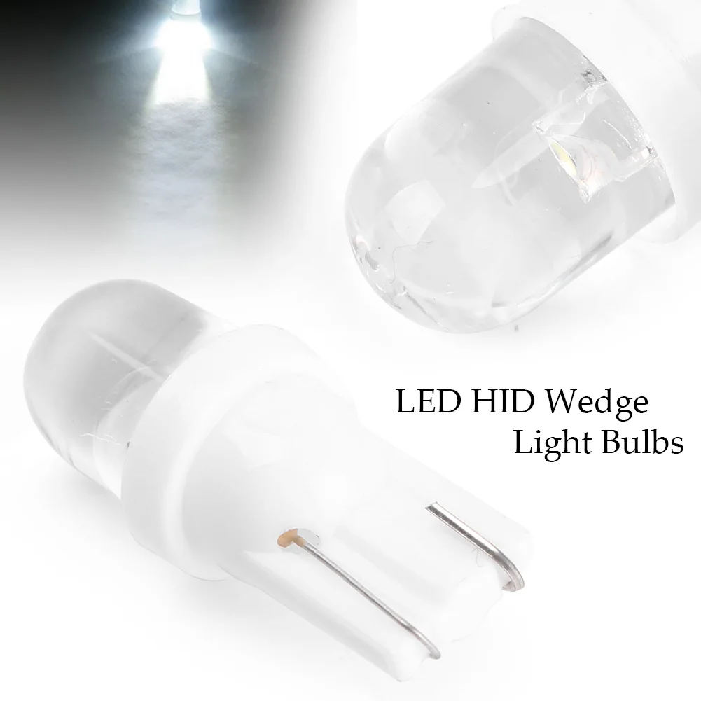DC 12V LED Light Bulbs 2X Universal T10 W5W 168 194 HID Dome License Plate White 29mm Lighting Replacement