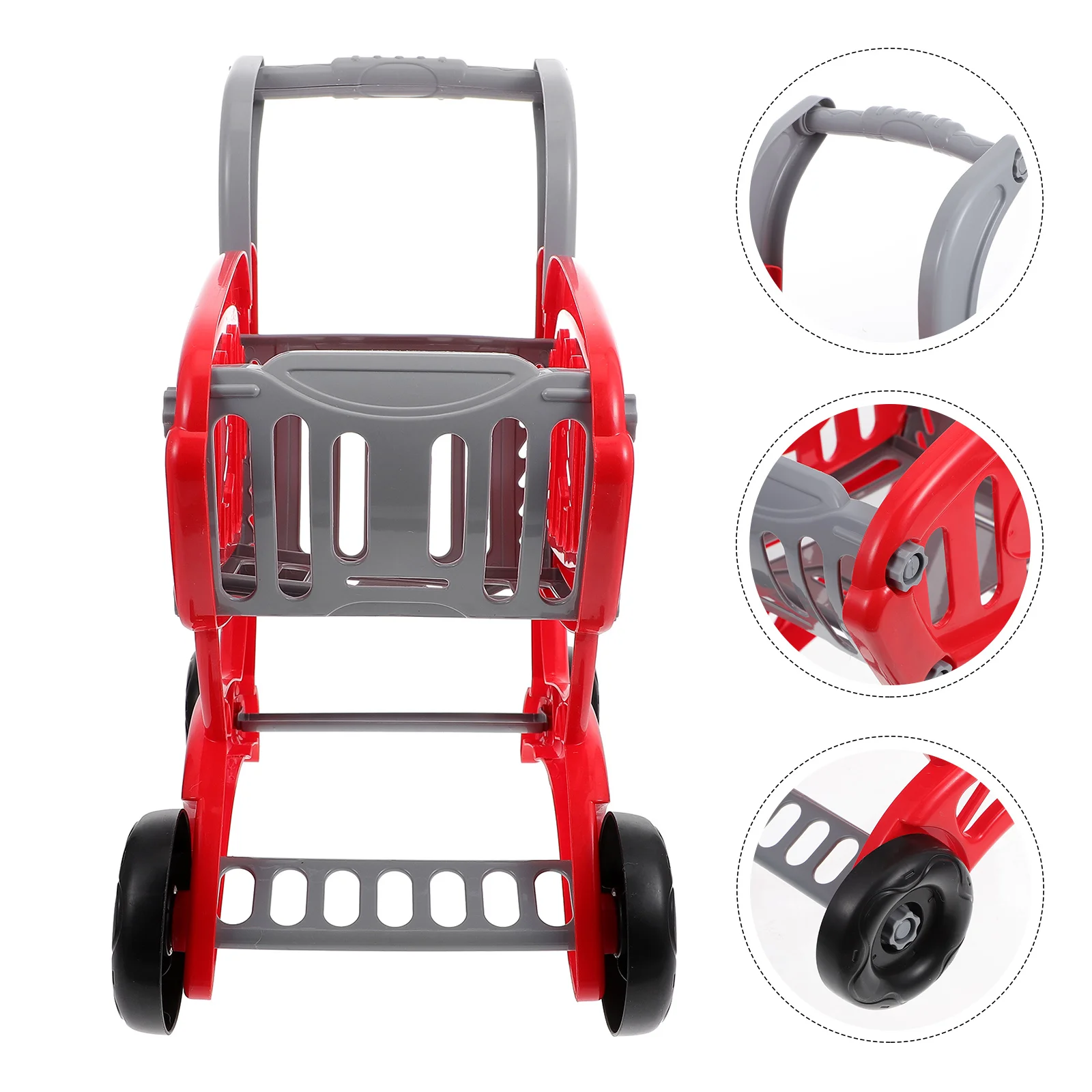 Simulation Basket Toy Toy for Toddlers Kids Role-playing Cart Simulated Shopping Trolley Abs Pretend Child Early Educational Toy 5