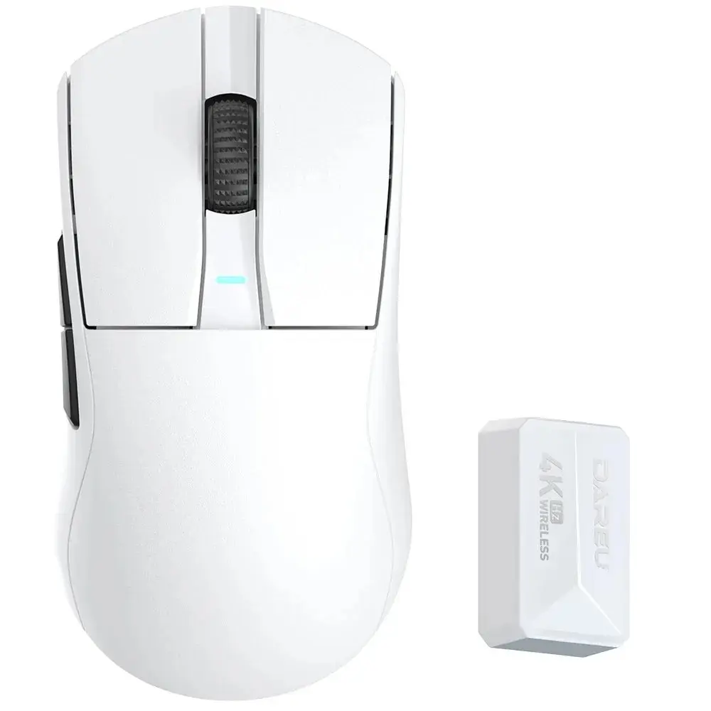 DAREU 4KHz Tri-mode 2.4G Wireless Wired PBT Mouse PAW3395 26000 DPI RGB 6 Programmable Buttons Rechargeable for PC Laptop Gamer 1