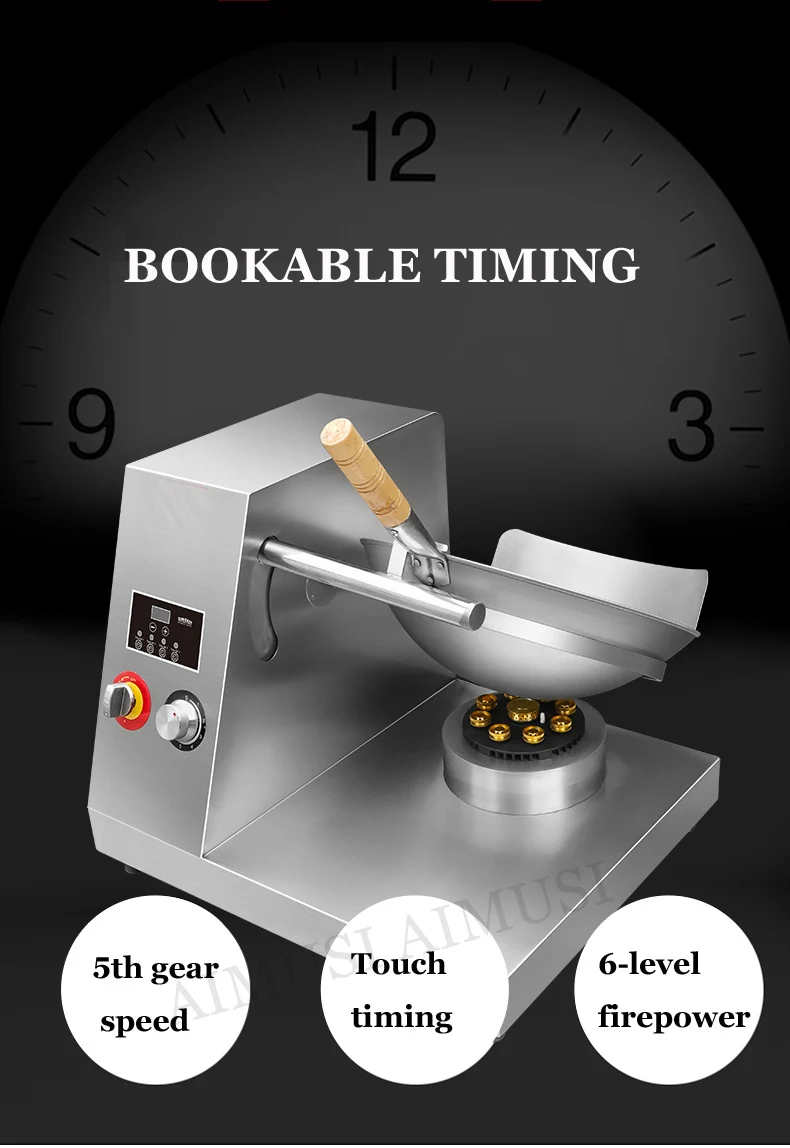 Description Picture 6 of itemAutomatic Wok Machine Gas Appliance Electric Commercial Food Stir Fry Wok Robot Fried Kitchen Automatic