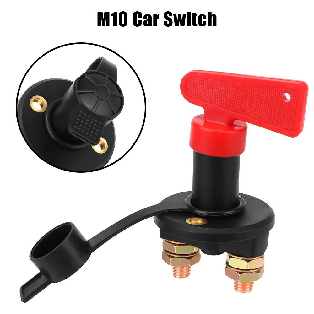 Main Cut Off Kill Switch Vehicle Car Modified Isolator Disconnector Red