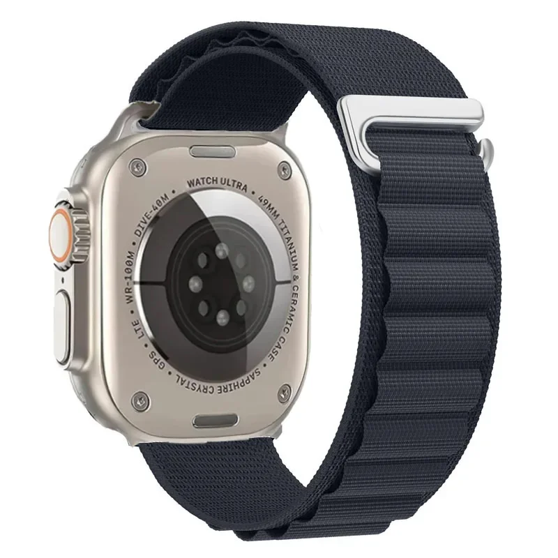 Premium Alpine Loop Nylon Sports Strap for Apple Watch - Versatile and Durable Bracelet Belt