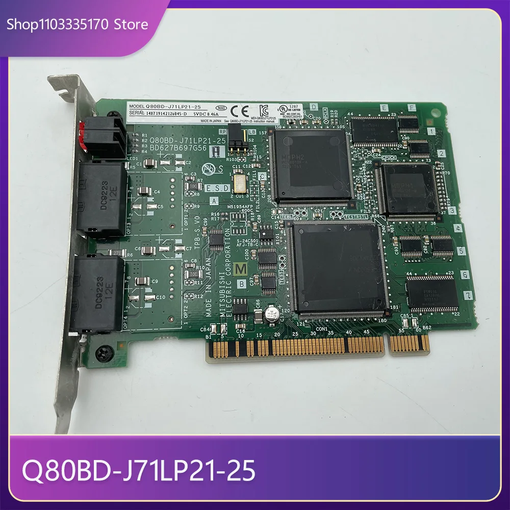 For Mitsubishi Optical Fiber Communication Board Q80BD-J71LP21-25 BD627B697G54 3 For Mitsubishi Optical Fiber Communication Board Q80BD-J71LP21-25 BD627B697G54