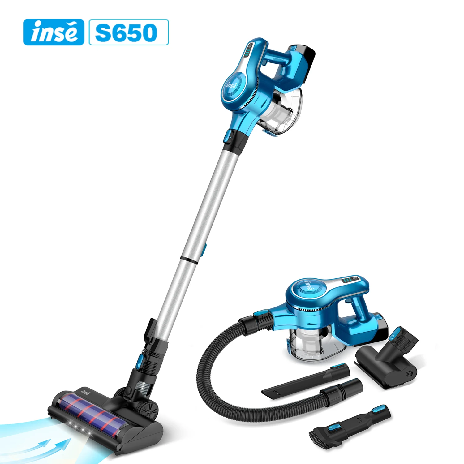 Cordless Vacuum Cleaner 250W 23Kpa Brushless High Suction Vacuum, Up to 45 Mins Max Runtime