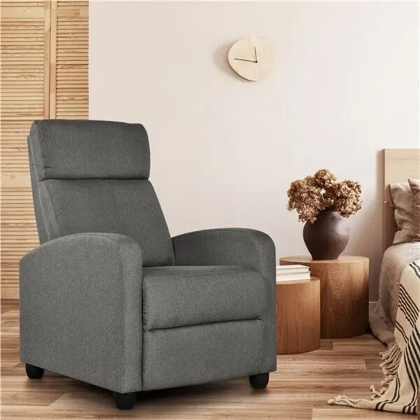 

Modern Single Recliner Chair Upholstered Sofa with Pocket Spring Living Room