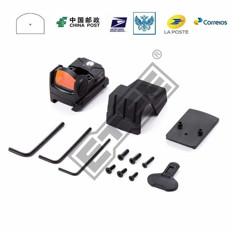 

ETEE Tactical Optics Mini 1X24 Red Dot RMR Extremely Narrow Side Sight For Glock And 20mm Track Mounting
