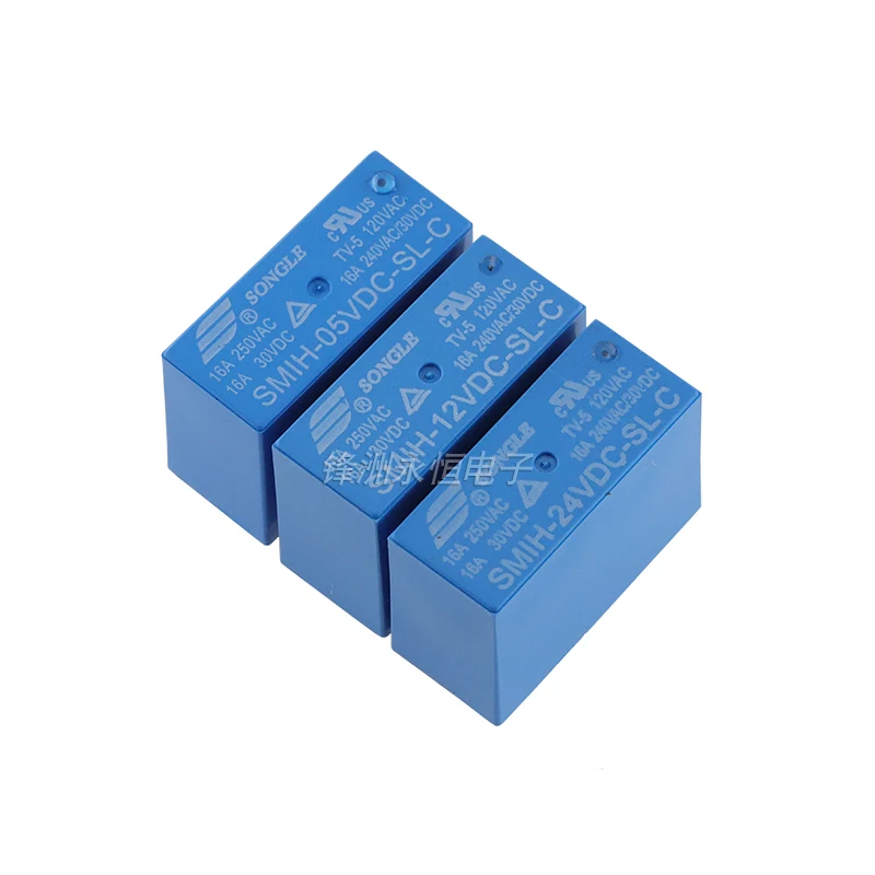 5PCS/Lot Power Relays SMIH-05VDC-SL-C SMIH-12VDC-SL-C SMIH-24VDC-SL-C 5V 12V 24V 250V 16A 6PIN 8PIN SMIH-05V 12V 24VDC-SL-A