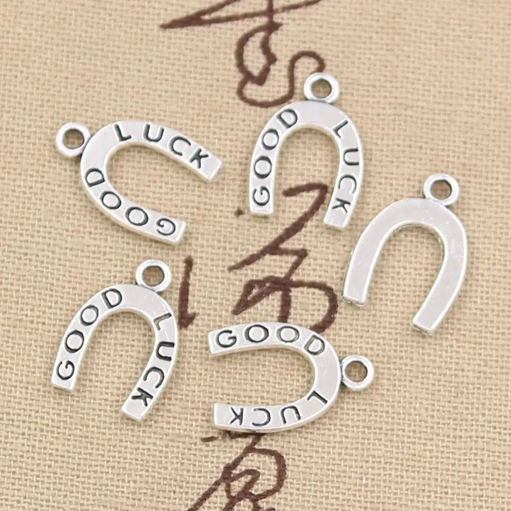 30pcs Charms Glück Hufeisen Glück 17x12mm Antike Silber Farbe Anhänger, Die DIY Handgemachten Tibetischen Silber farbe Schmuck