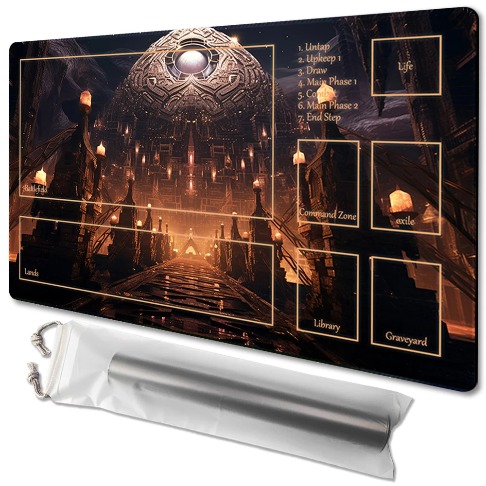 Dark Portal - Board Game TCG Playmat Table Mat Game Size 60X35 CM Mousepad Compatible for MTG CCG