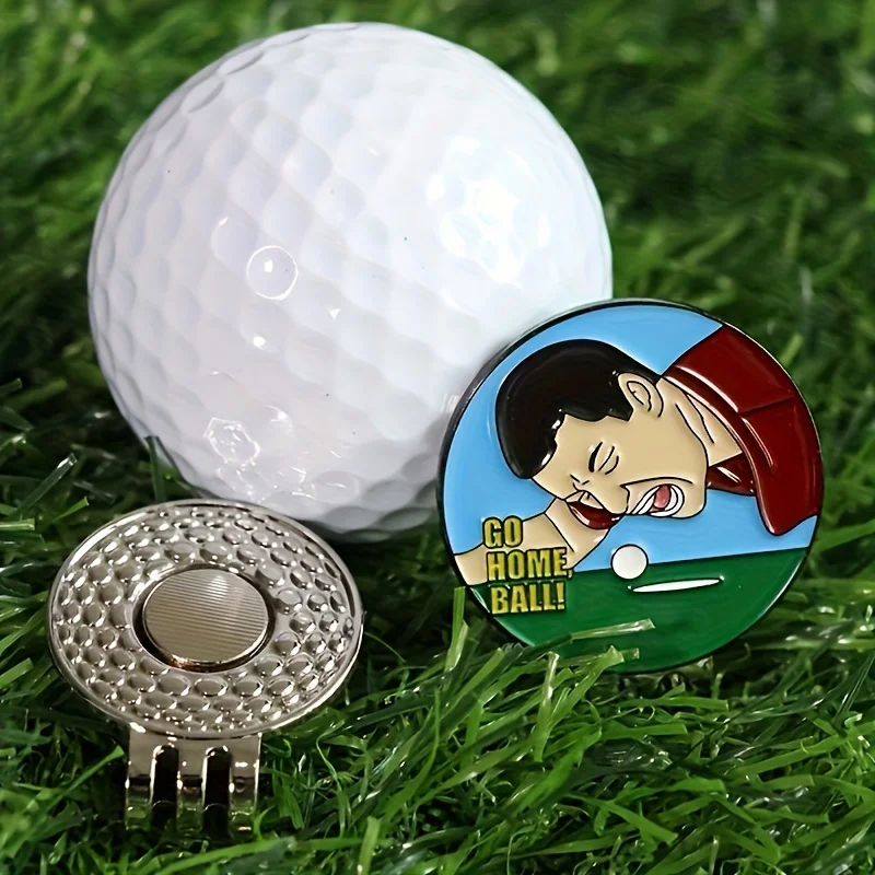 31mm Metal Golf Ball Marker-Durable & Magnetic for Caps Green Fork Ready-Stylish Golf Accessories for Men & Women