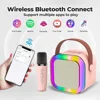K12 Karaoke Machine Portable Bluetooth 5.3 PA Speaker System with 1-2 Wireless Microphones Home Family Singing Children's Gifts 1