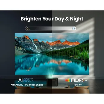 Dangbei Mars Pro 4K Projector, DLP Projector with Android 4GB+128G, 2x10W HiFi Speakers, Auto Focus, Keystone HDR10 Home Theater 3