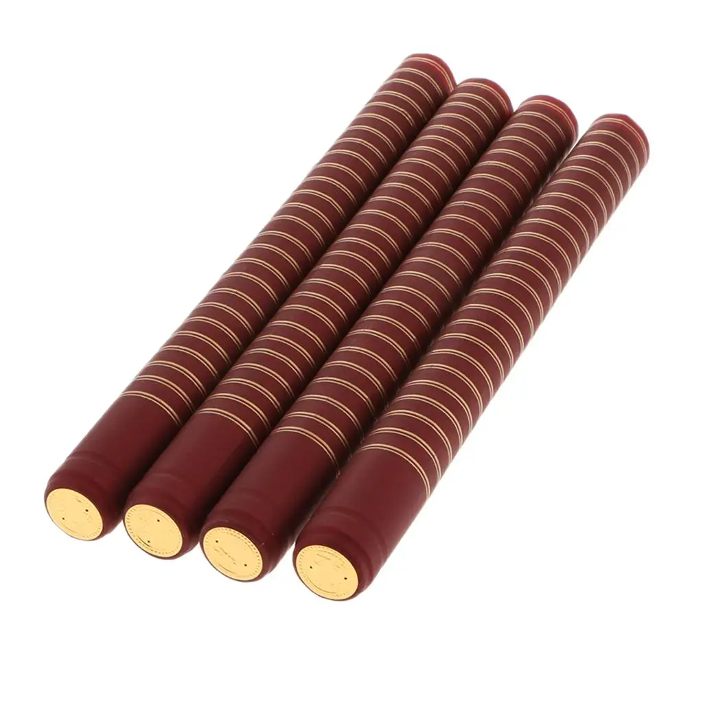 

100pcs PVC Bottle Heat Shrink Caps Covers for 0mm Height , 30mm -Burgundy( Strips)