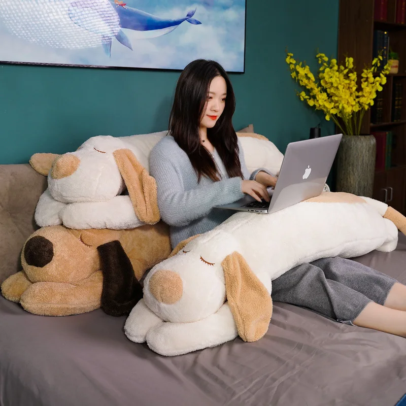 Lovely Soft Down Cotton Dog Plush Pillow Doll Stuffed Pet Doll Baby Sleep Pillow Accompany Gift for Girlfriend 2