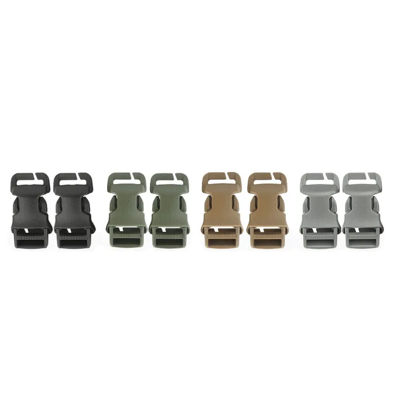 

2PCS/Set New Type Tactical Vest Buckle 1 Inch Dupont Pom Quick Attach Molle Bukle Webbing