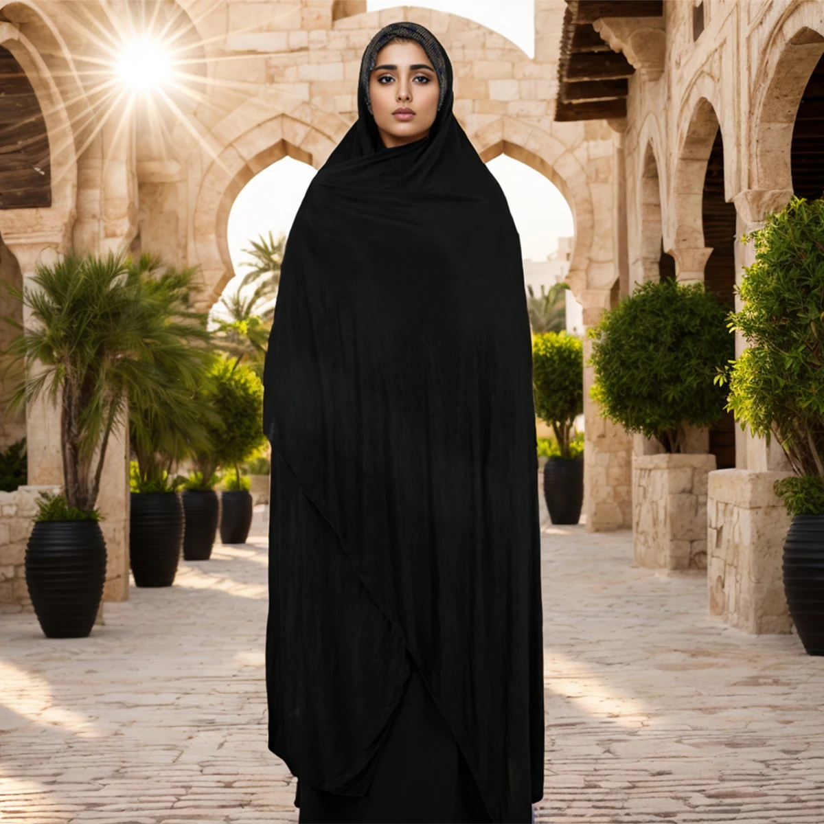 

Wholesale Women Muslim Khimar Abaya Long Hijab Burqa Head Scarf Islamic Prayer Garment Overhead Turban Hijab Shawl Wraps Ramadan