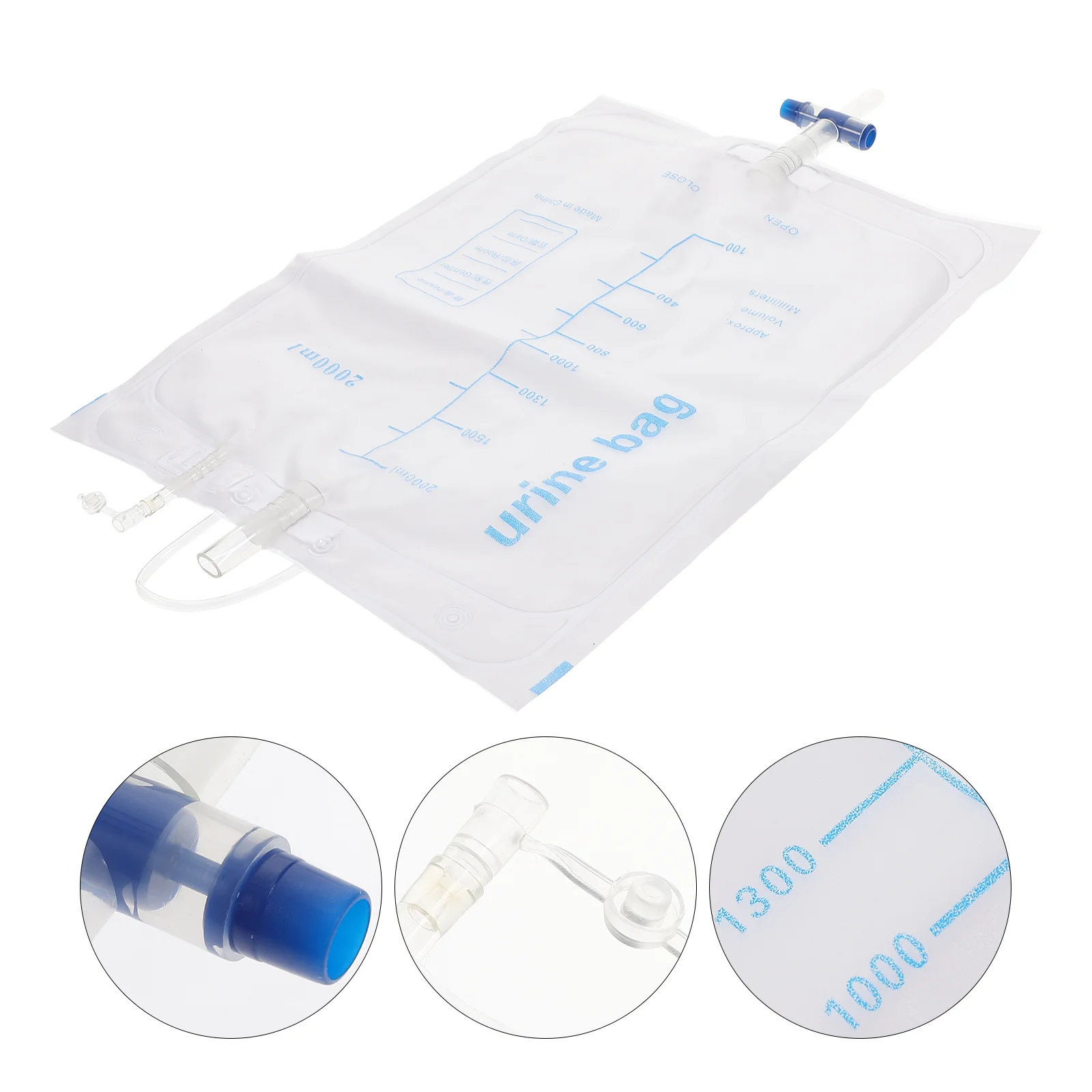 

5Pcs Urine Storage Bags Drainage Bags Patients Nursing Drainage Urine Bags