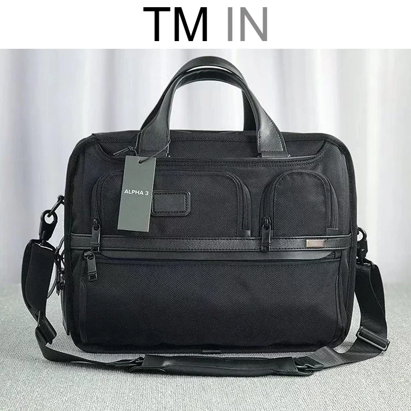 

have logo high quality 2603141 Men's Bag Business Commuter 16 Inch Handbag Simple Computer Briefcase