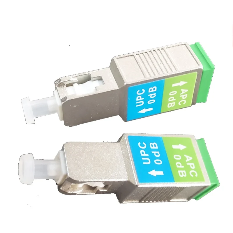 1PCS Optic Fiber Attenuator Connector 0dB SC/APC Female-SC/UPC Male SM-9/125 Fiber Optic Adapter Flange Coupler