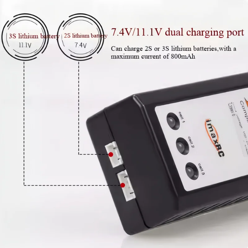 B3 charger, balance charger, drone battery, 2s3s lithium battery, 7.4V 11.1v, quadcopter, drone, car, boat model - 2