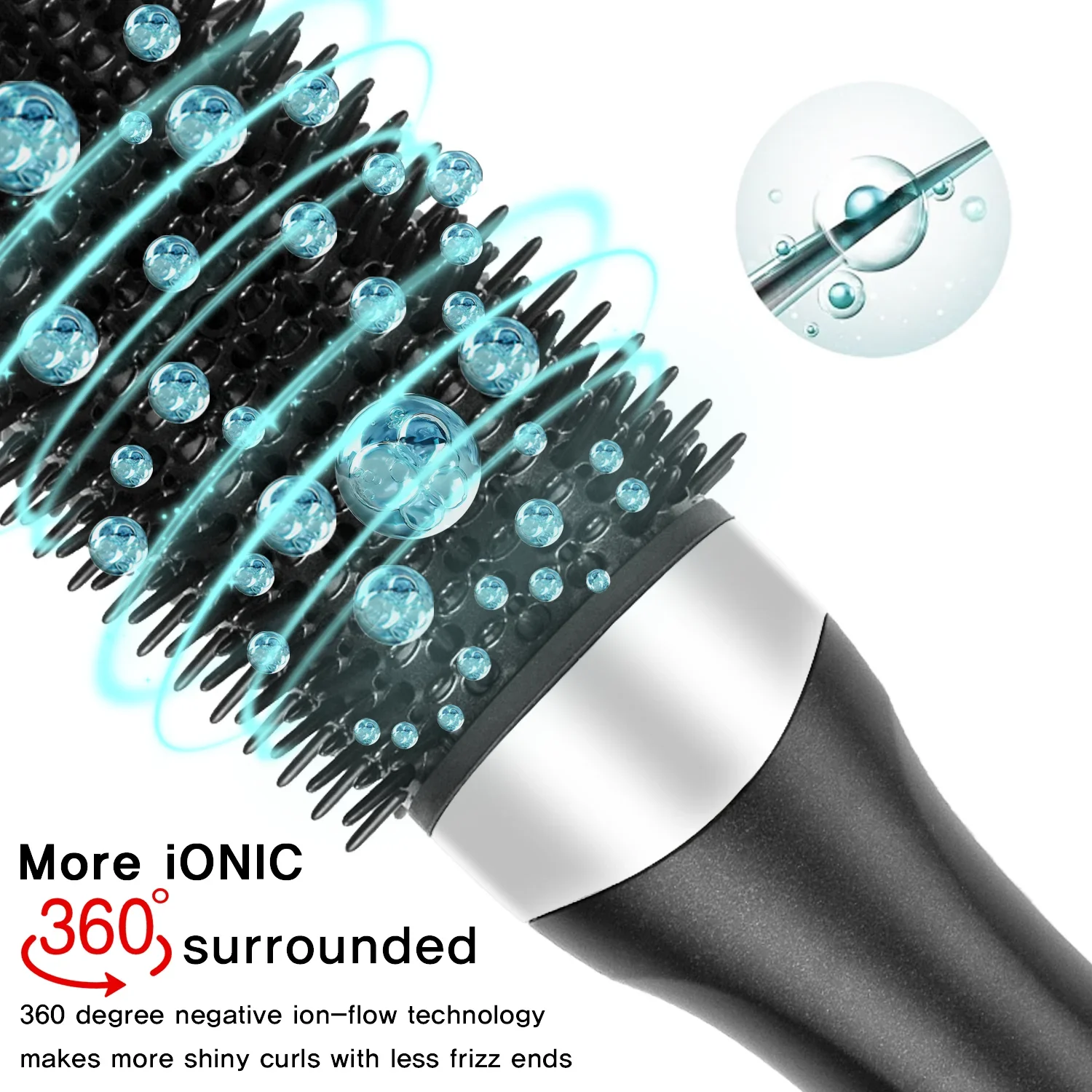 TINSOL 3 في 1: مشط الهواء الساخن، ومكواة فرد الشعر...