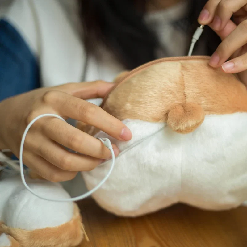 Kids Children Girl Chibi Corgi Butt CrossBody Bag Small Cute Pet Dog Plush Creative Christmas Gift