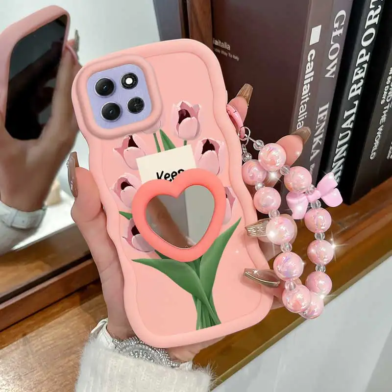 Stay Happy Phone Case Set with Lanyard and Stand - 3-Piece Bundle