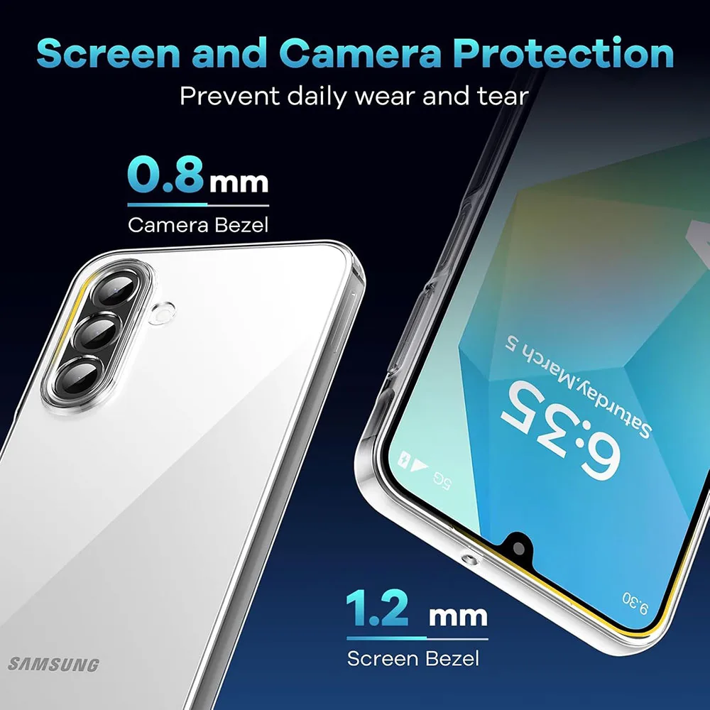 Shockproof Transparent Silicone Case - Ultra Thin Clear TPU Cover