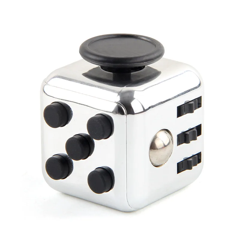 Stress Relief Solid Color Fidget Dice for Anxiety & Focus Enhancement