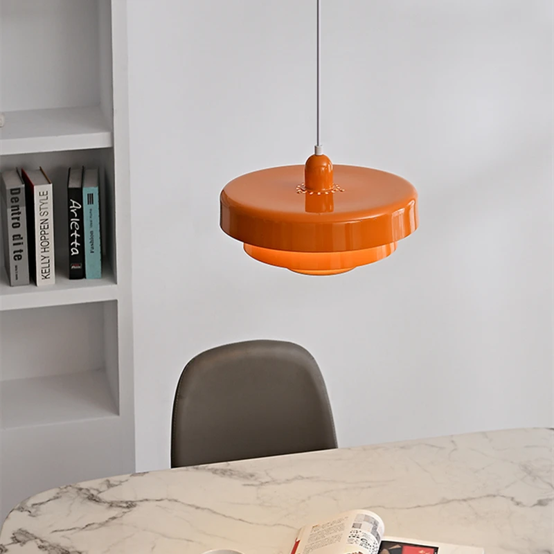 Replica pendant lights Medieval Danish design lamp orange Retro Decoration Lights Restaurant Study Table Bar cafe Pendant Lamp
