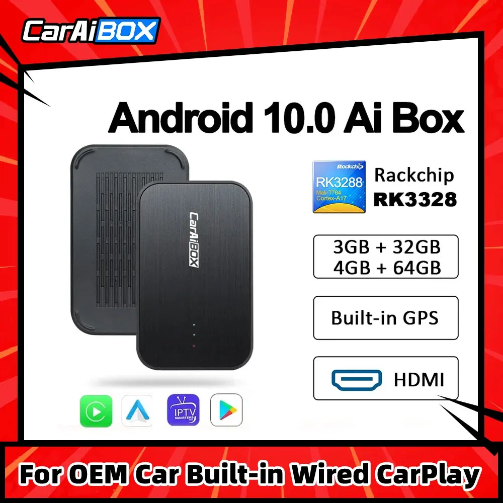 

Android 10.0 Wireless Carplay Adapter Carplay Auto AI Box For Toyota Volvo VW Audi Skoda Benz Ford Opel Honda Suzuki Peugeot Kia