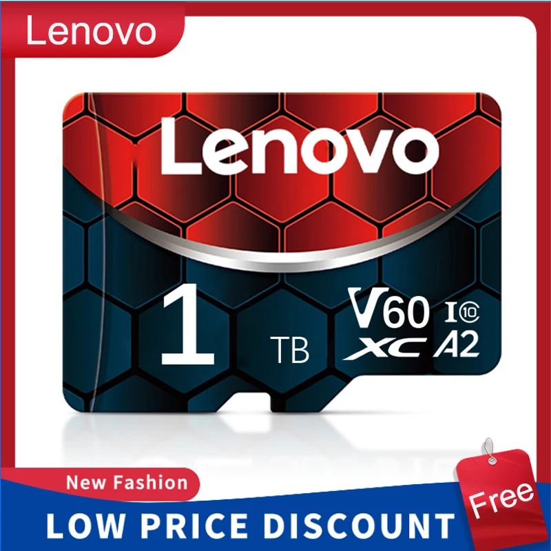 Lenovo 2TB Memory Card 128GB Class 10 V60 TF Card 1TB Mini SD Card 512GB 256GB A2 U3 Micro SD Card 128GB High Speed TF Card