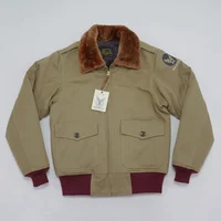 BOB DONG B-10 Bomber Jacket Vintage Style Flight Clothing Warm Wool Lined Short Coat 2