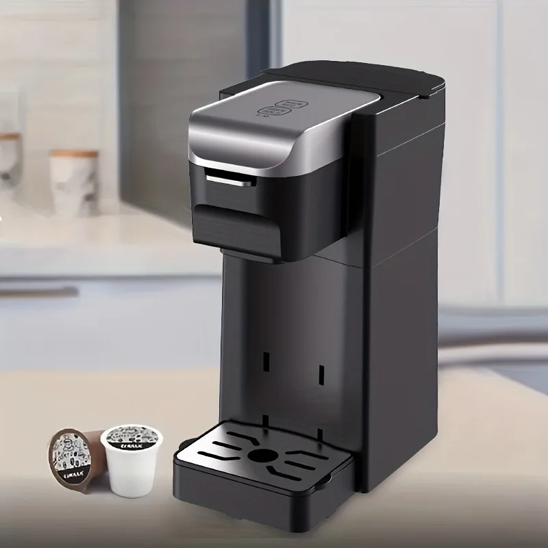 2-in-1 Single-cup Coffee Maker for K-cup Pods and Ground Coffee Brewing Capacity 5 to 12 oz Mini K-cup Maker