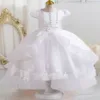 Stunning Cap Sleeves Beaded Embroidered Flower Girl Birthday Party Formal Pageant Dance Party Dress Dress 5
