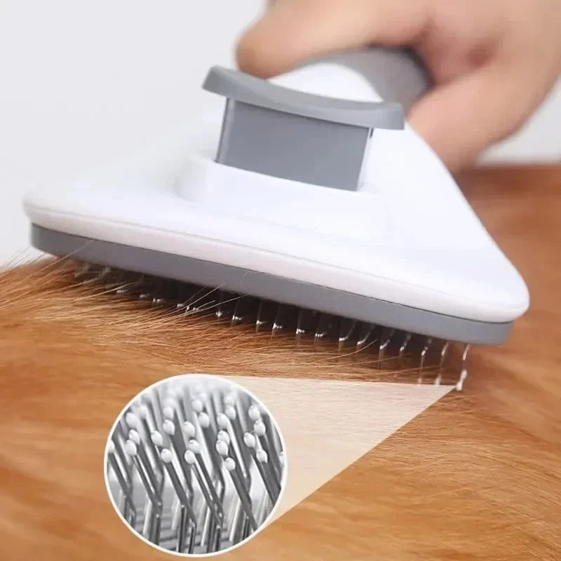 Self Cleaning Pet Hair Remover Brush For Dogs Cats 5