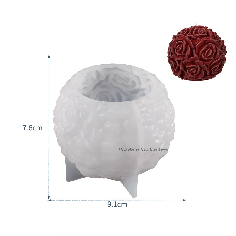 Versatile Silicone Rose Flower Mold for Crafts and Culinary Creations