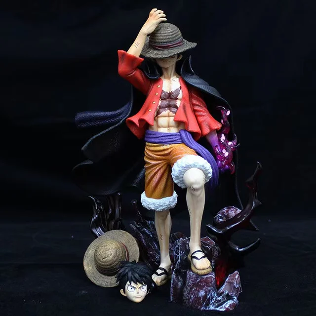 Minicloss 17cm One Piece Anime Figure Four Emperors Shanks Straw Hat Luffy  Action Figure One Piece Figurine