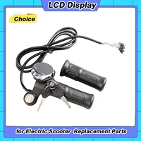 Accélérateur à écran LCD pour vélo électrique/trottinette électrique, poignée d'accélérateur avec écran rond 1