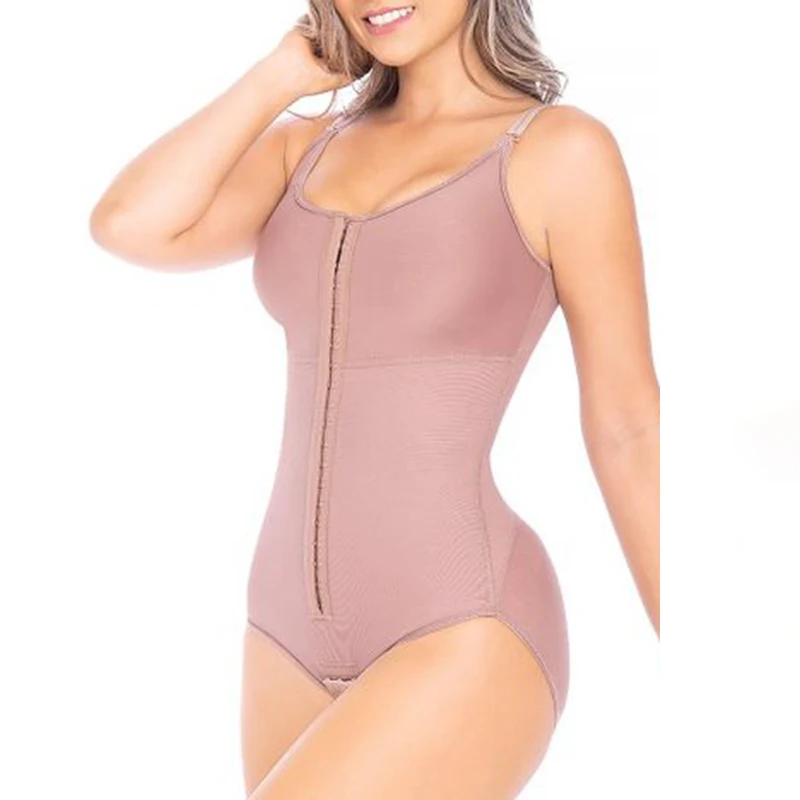 Women Waist Trainer Bodysuit Slimming Shapewear Seamless V Neck Jumpsuits Tummy Control Tops Compression Garment