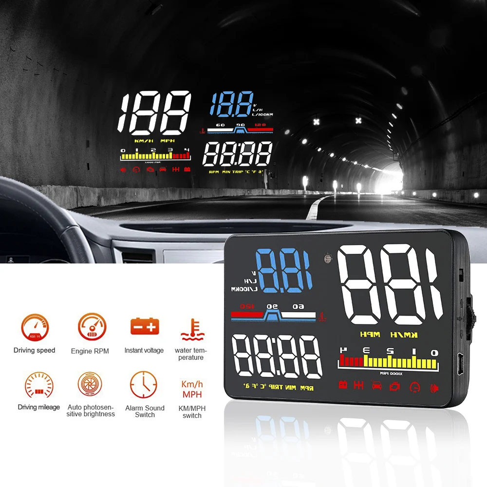 NOYAFA NF-D5000 LED ڵ  ÷,  ũ , HUD  溸 ӵ,  ׼